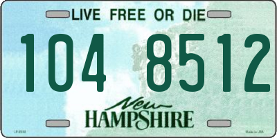 NH license plate 1048512