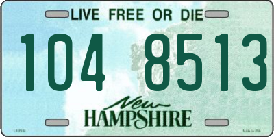 NH license plate 1048513