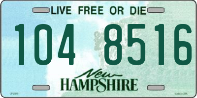 NH license plate 1048516
