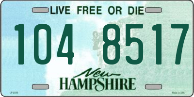 NH license plate 1048517