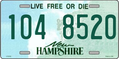 NH license plate 1048520