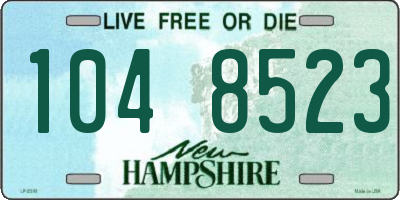 NH license plate 1048523