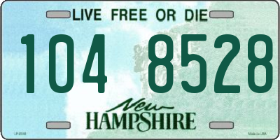 NH license plate 1048528
