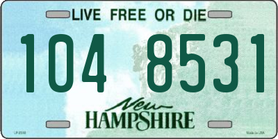 NH license plate 1048531