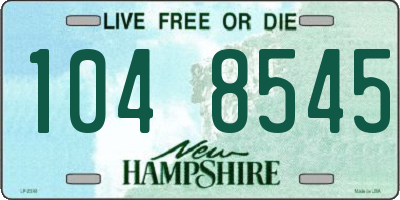 NH license plate 1048545