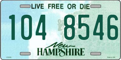 NH license plate 1048546