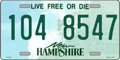 NH license plate 1048547