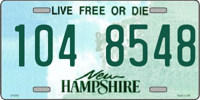NH license plate 1048548