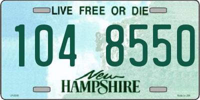 NH license plate 1048550