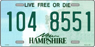 NH license plate 1048551