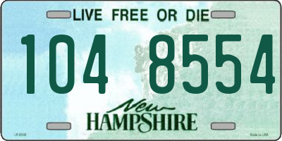 NH license plate 1048554