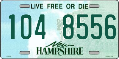 NH license plate 1048556
