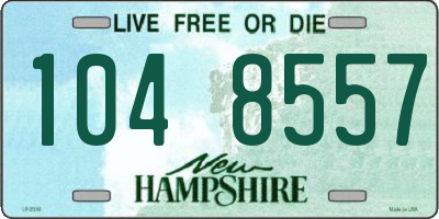NH license plate 1048557