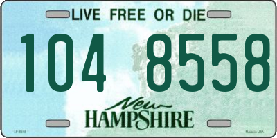 NH license plate 1048558