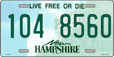 NH license plate 1048560