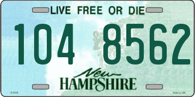 NH license plate 1048562