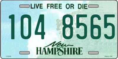 NH license plate 1048565