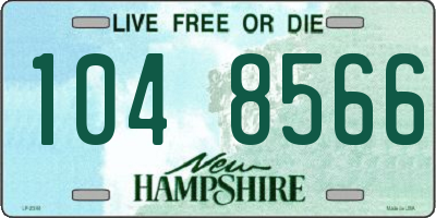 NH license plate 1048566
