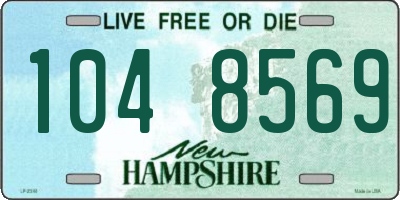 NH license plate 1048569