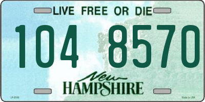 NH license plate 1048570