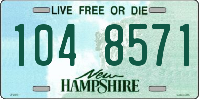 NH license plate 1048571