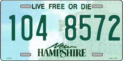 NH license plate 1048572
