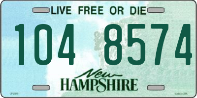 NH license plate 1048574