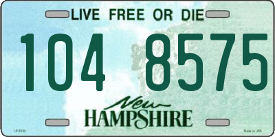 NH license plate 1048575