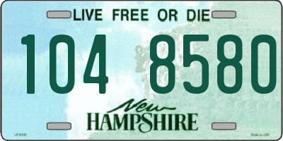 NH license plate 1048580