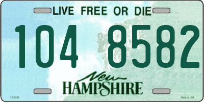 NH license plate 1048582