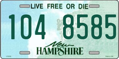 NH license plate 1048585