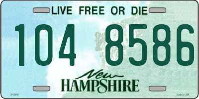 NH license plate 1048586