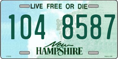 NH license plate 1048587