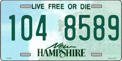 NH license plate 1048589