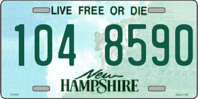 NH license plate 1048590