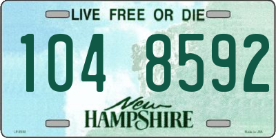 NH license plate 1048592