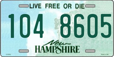 NH license plate 1048605