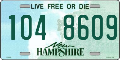 NH license plate 1048609