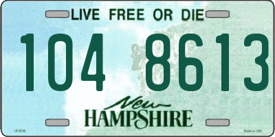 NH license plate 1048613