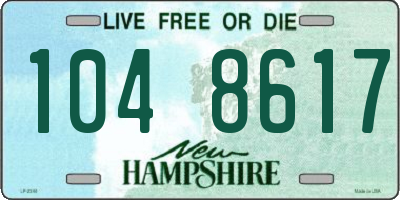 NH license plate 1048617