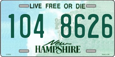 NH license plate 1048626