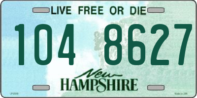 NH license plate 1048627