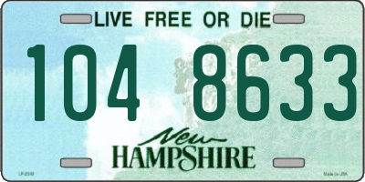 NH license plate 1048633