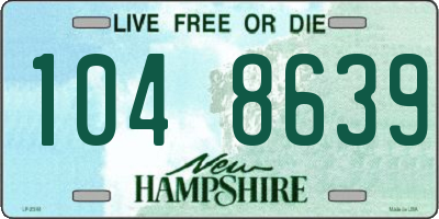 NH license plate 1048639