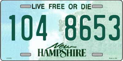 NH license plate 1048653