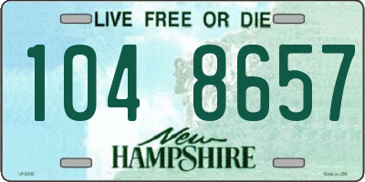 NH license plate 1048657