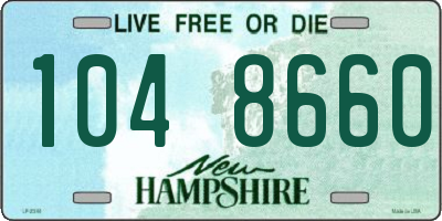NH license plate 1048660