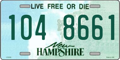 NH license plate 1048661