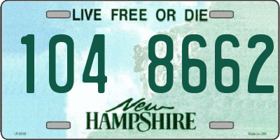 NH license plate 1048662
