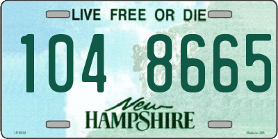 NH license plate 1048665